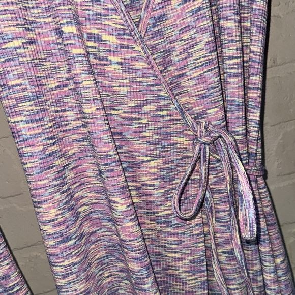 Lisa Says Gah dress Lucille Long Sleeve Wrap style Berry Size Small - Picture 3 of 8